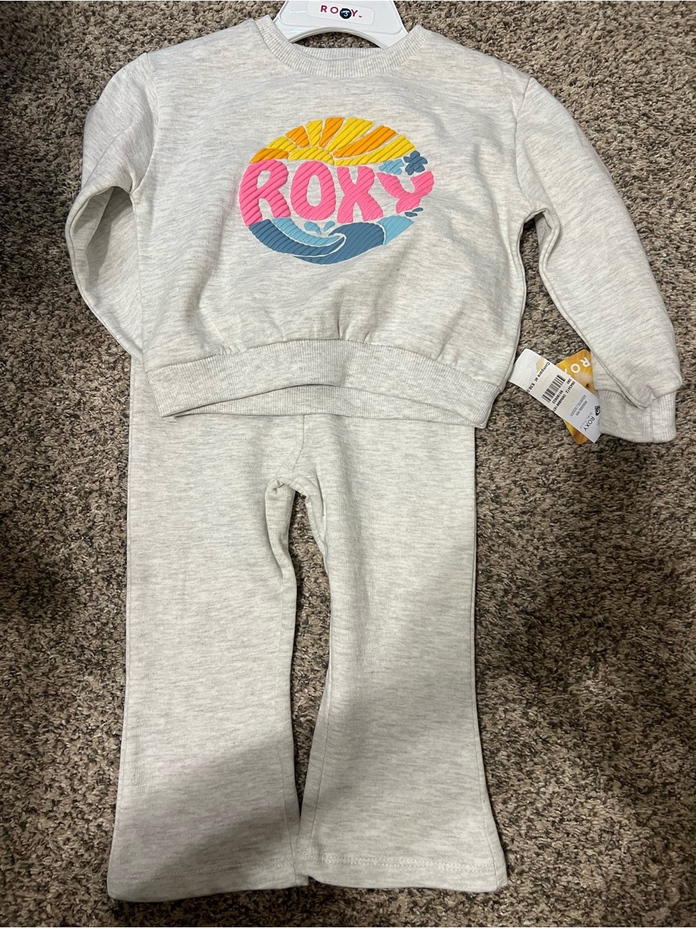 Roxy Girls' Logo Sweatshirt & Pants Set